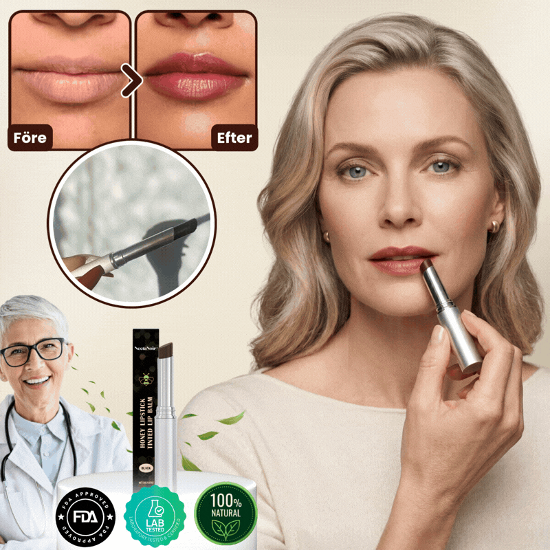 NectaNoir™ | 100 % Honungsläppstift med pH-reaktiv Färg