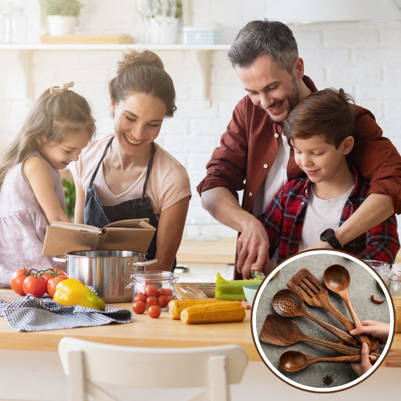 ChefCraft™ | Köksredskap set i valnöt (5 delar)