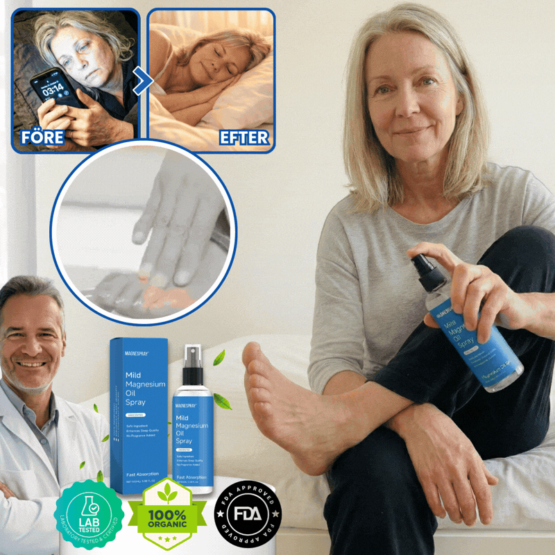 MagneSpray™ | Magnesiumspray mot smärta och sömnproblem