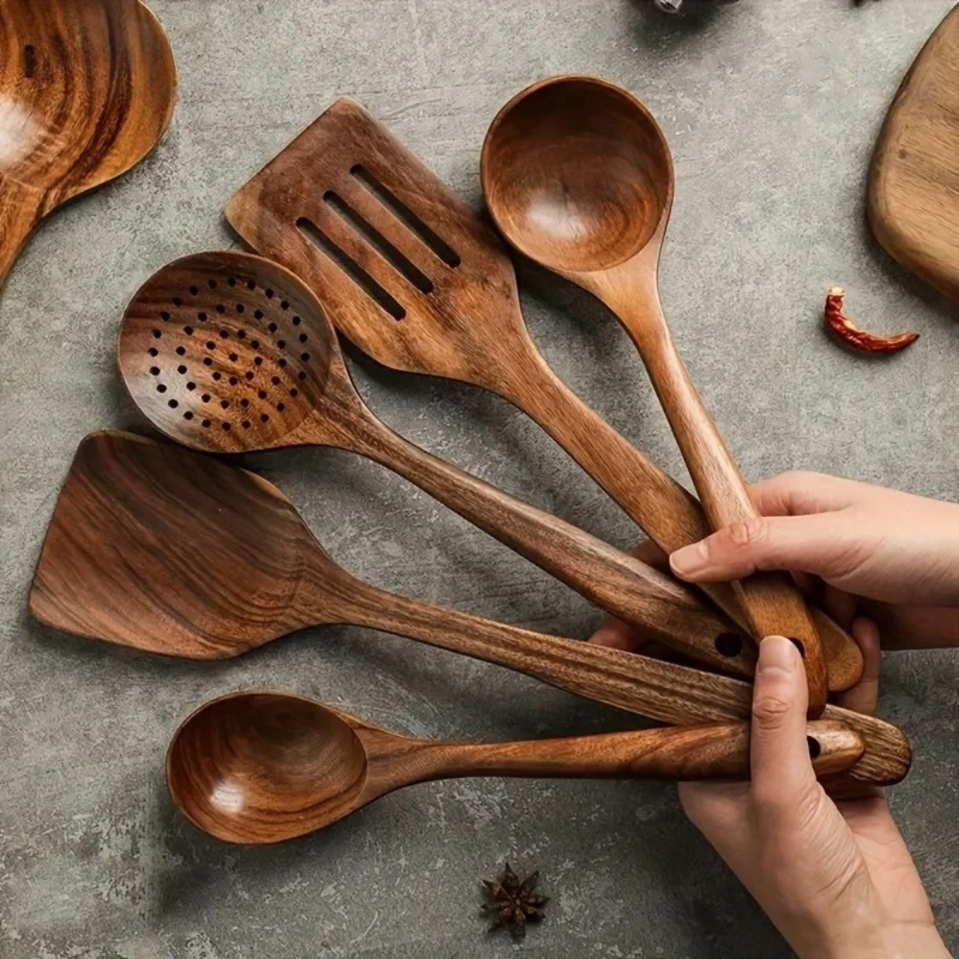 ChefCraft™ | Köksredskap set i valnöt (5 delar)