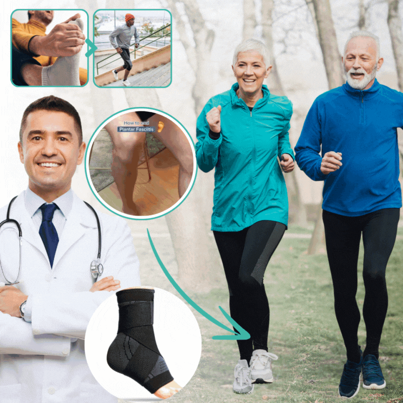 PlantarStöd™ | Plantarfasciit Manschett med Stödrem
