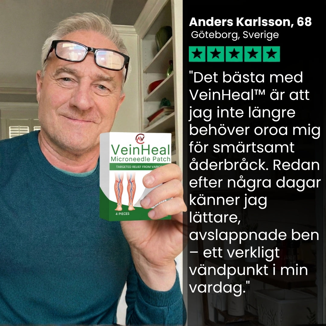 VeinHeal™ | Mikronålsplåstret som ger dina ben livet tillbaka