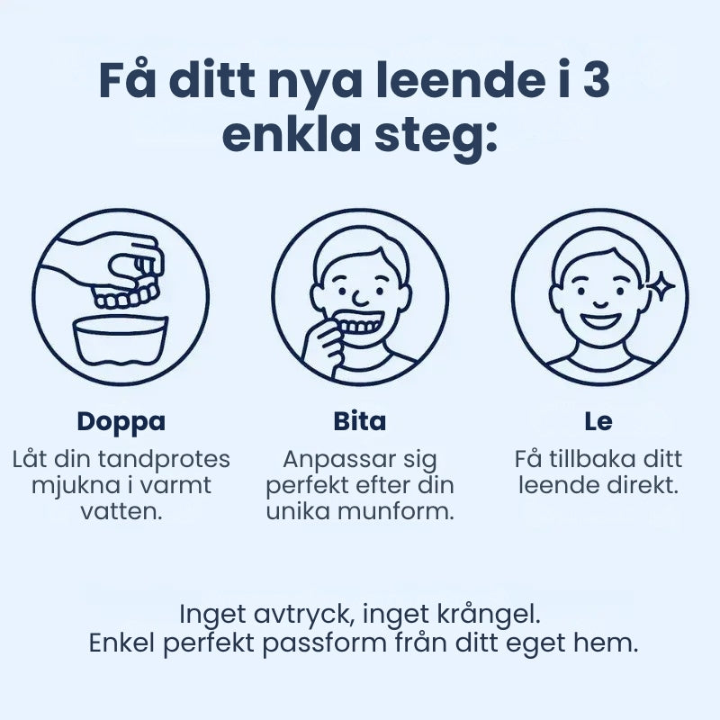 Dentora™ | Omedelbar tandprotes