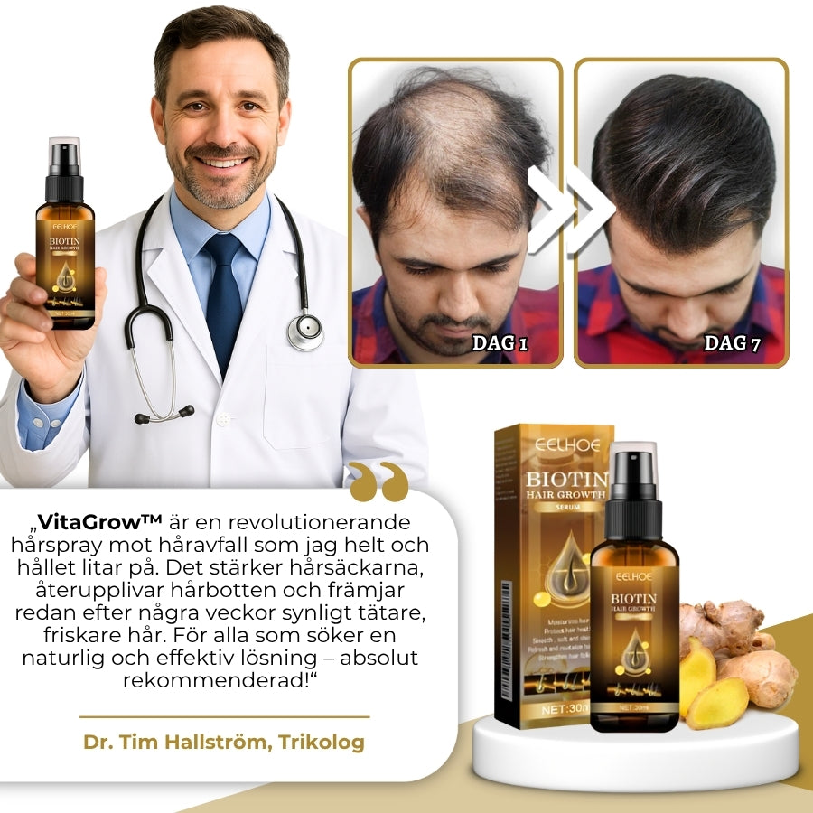 VitaGrow™ | Biotin Hårväxtspray