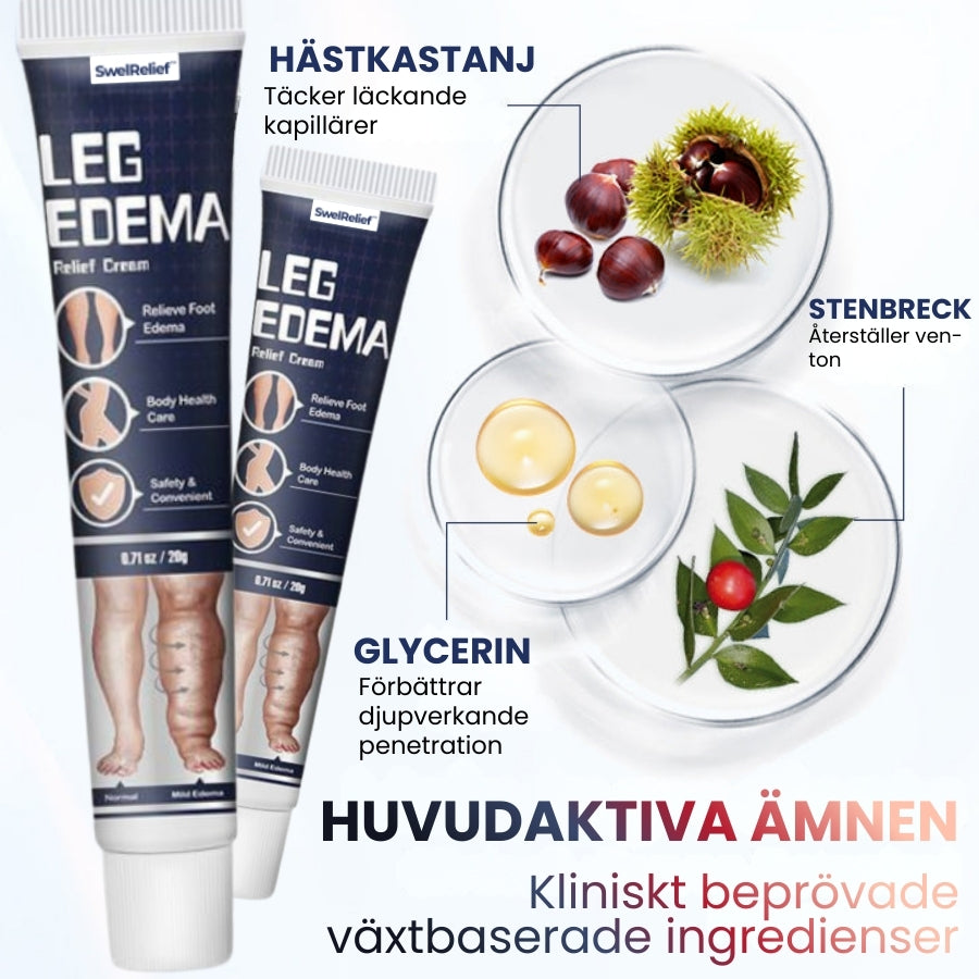 SwelRelief™ | Kräm för lindring av bensvullnad