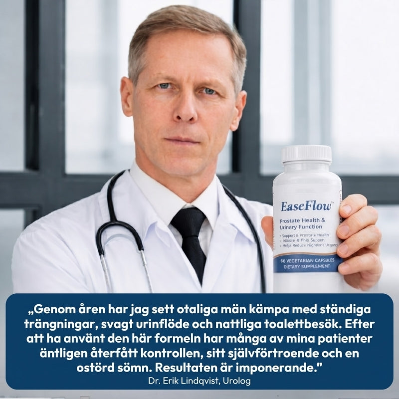 EaseFlow™ | 10-i-1 naturliga växtextrakt för prostatahälsa
