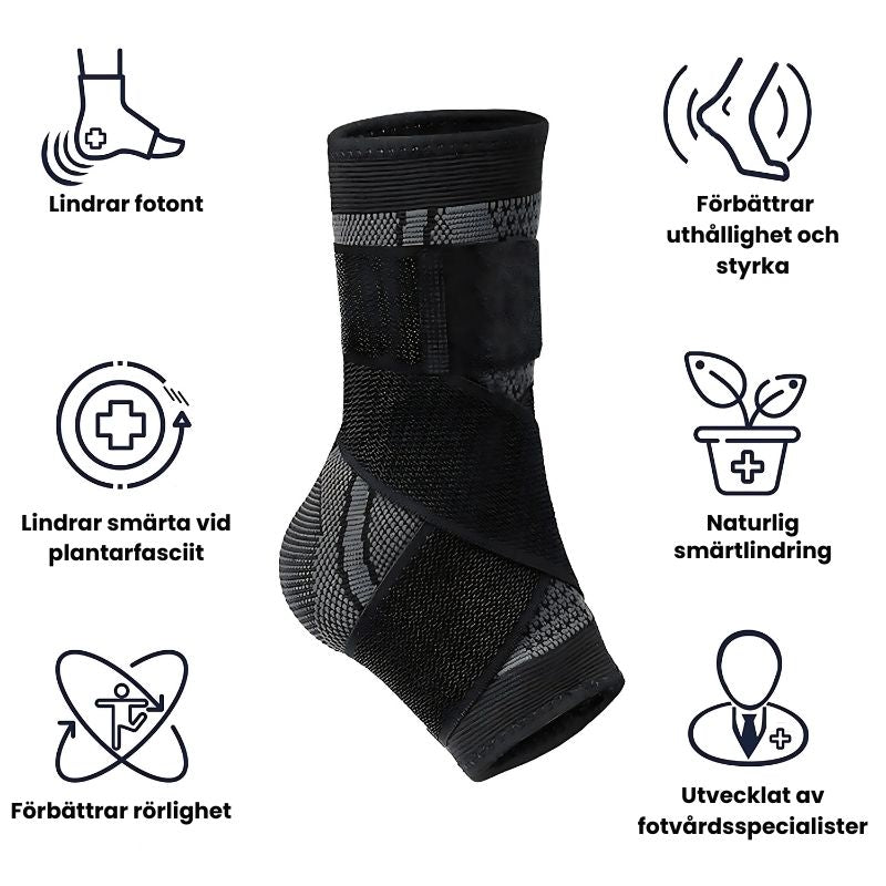 PlantarStöd™ | Plantarfasciit Manschett med Stödrem
