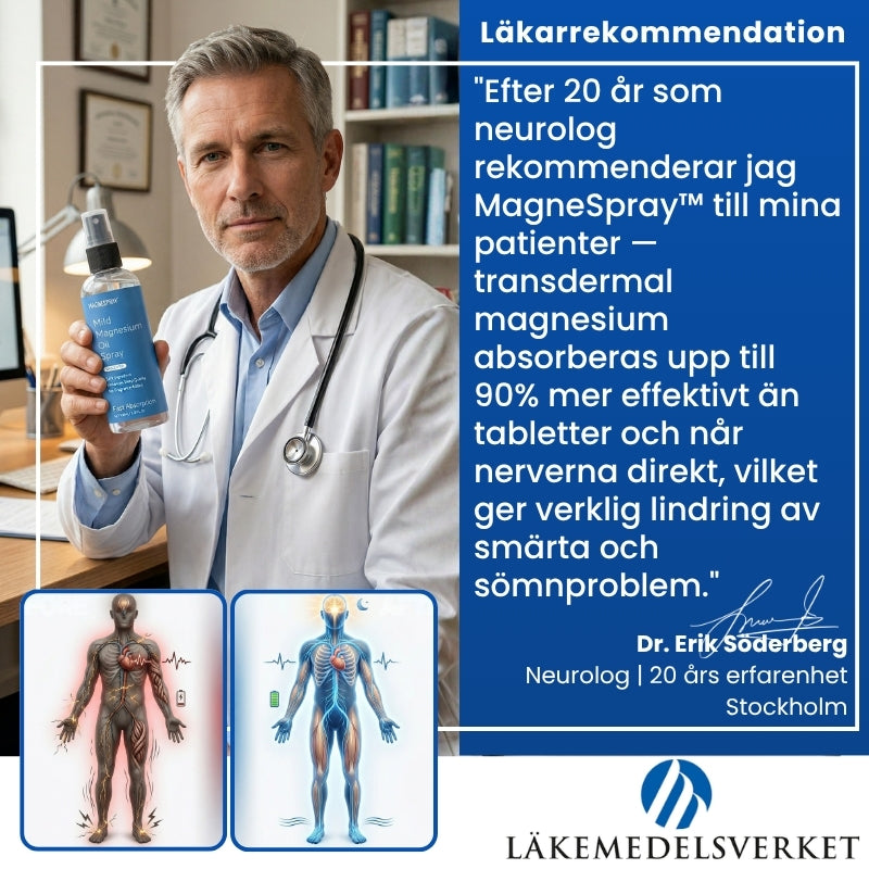 MagneSpray™ | Magnesiumspray mot smärta och sömnproblem