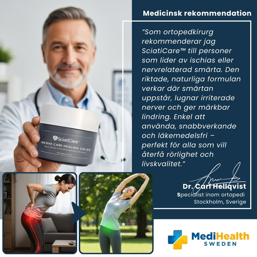 SciatiCare™ | Naturlig salva för nervlindring