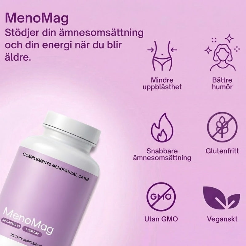MenoMag™ | Kapslar för stöd under klimakteriet