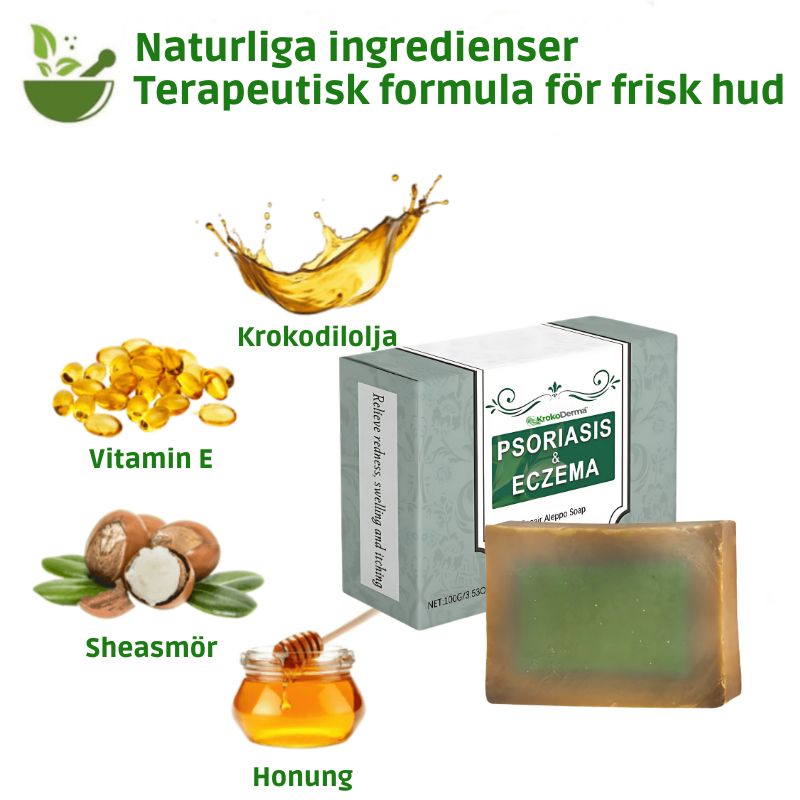 KrokoDerma™ | Krokodiloljetvål för psoriasis och eksem