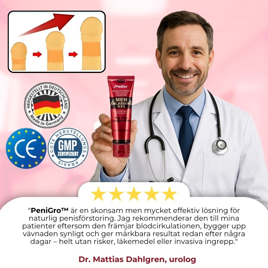 PeniGro™ | Förstoringsgel för män
