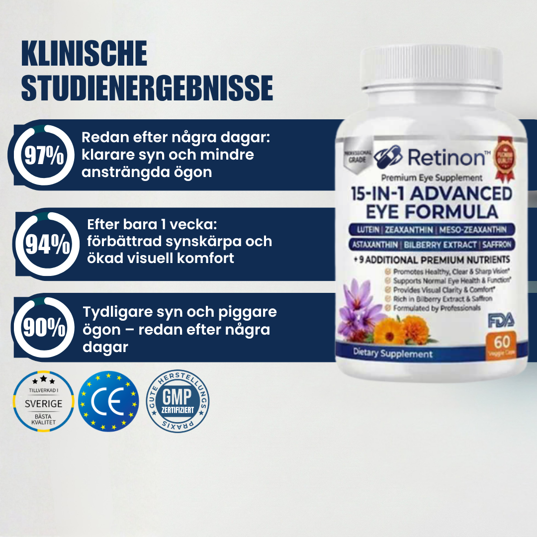 Retinon™ | Kapsel mot suddig syn