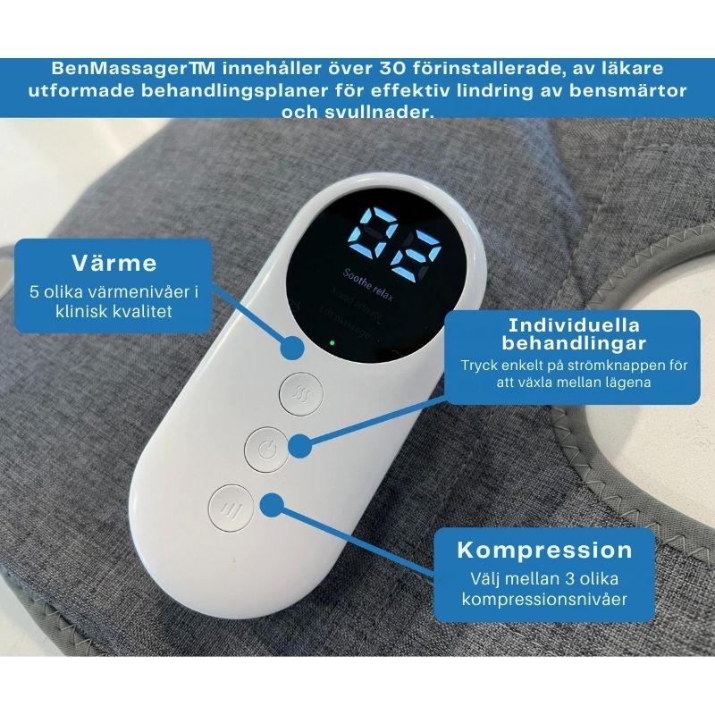 BenMassager™ | Eliminerar bensvullnad, smärta och kramper på bara några minuter!
