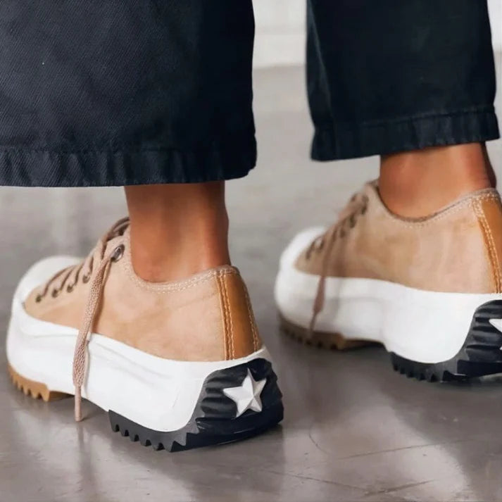 ElevioTritt™ | Plattformssneakers i Läder