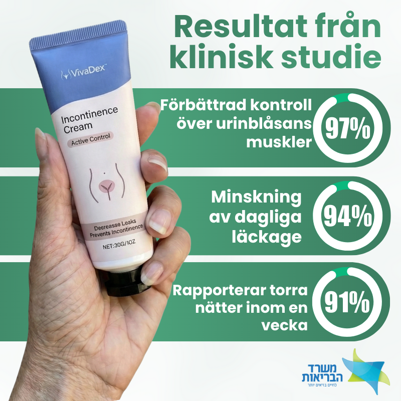 VivaDex™ | Kräm mot urininkontinens för kvinnor