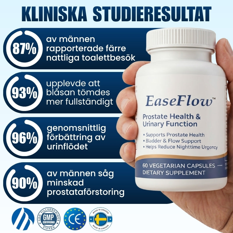 EaseFlow™ | 10-i-1 naturliga växtextrakt för prostatahälsa