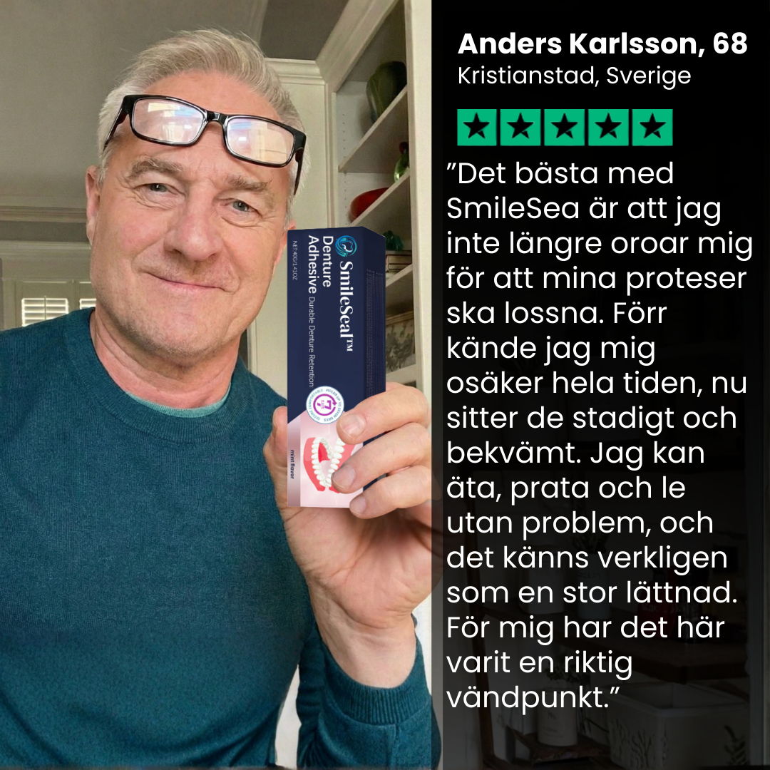 SmileSeal™ | Fästerkräm för proteser