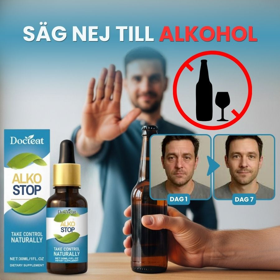 AlkoStop™ | Naturliga droppar mot alkoholbegär