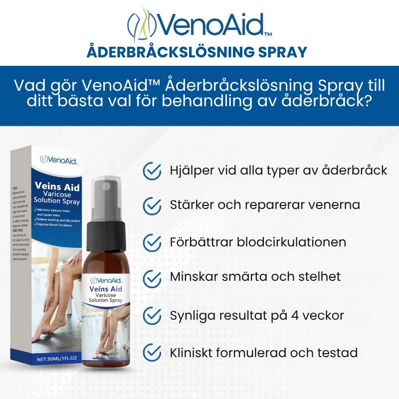 VenoAid™ | Åderbråckslösning Spray