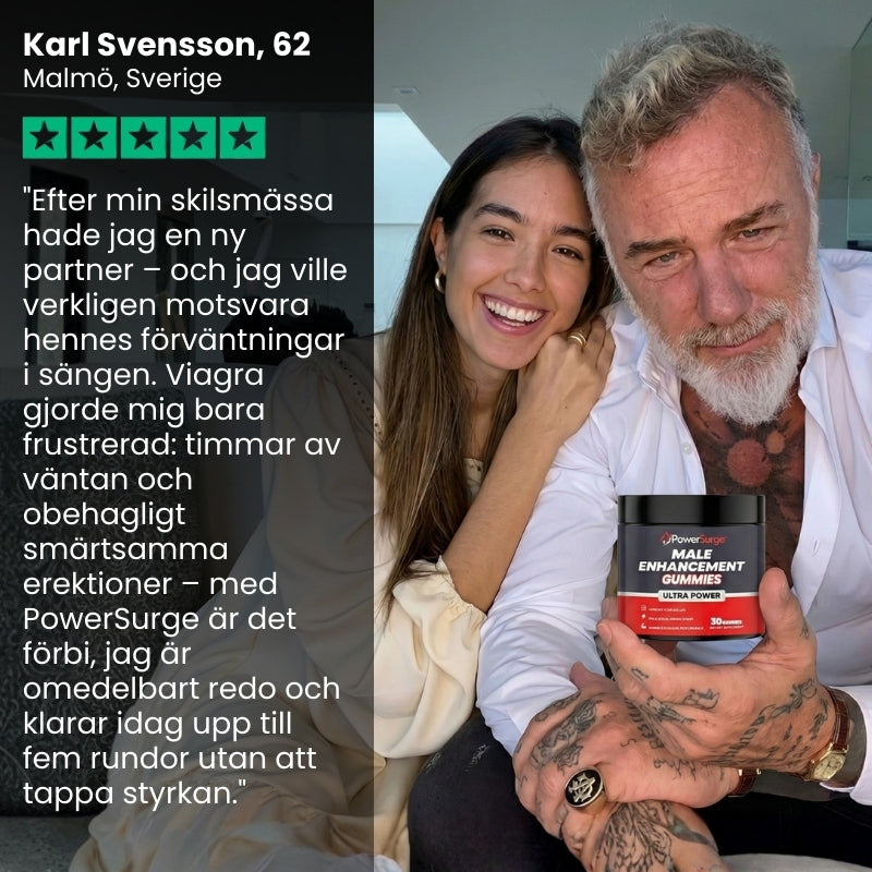 PowerSurge™ | Potens-Gummis för Män