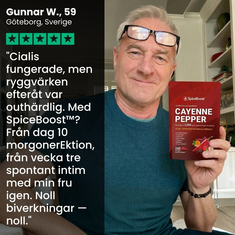 SpiceBoost™ | Koncentrerad cayennepeppar mot erektil dysfunktion