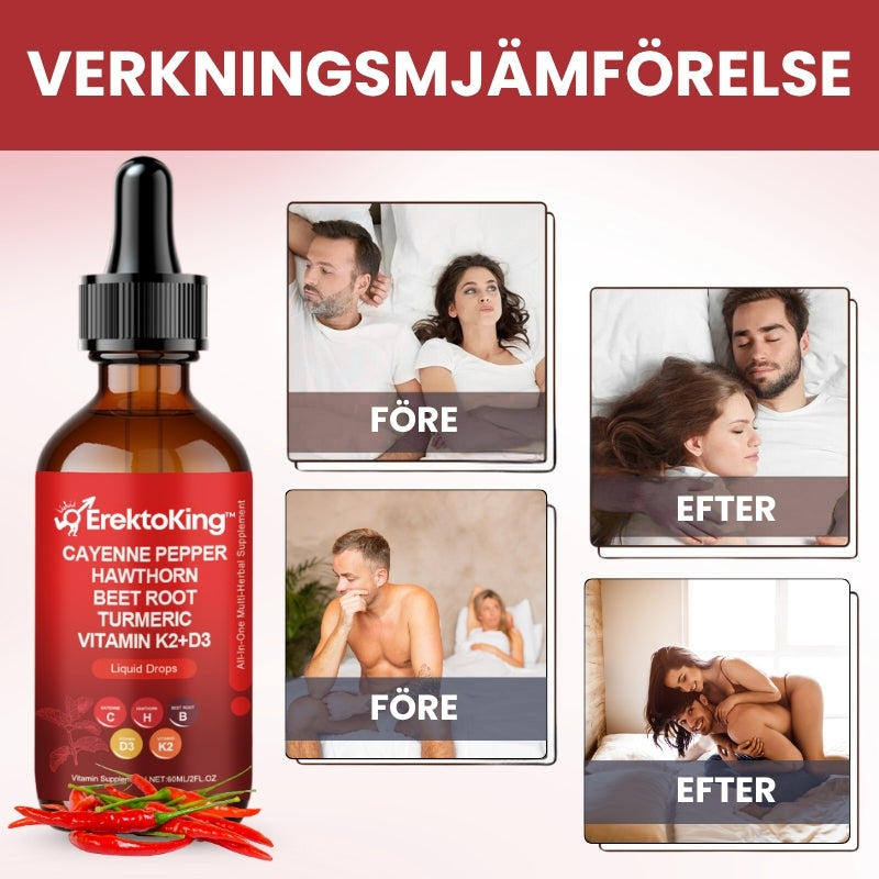 ErektoKing™ | Cayenne-droppar för manlig vitalitet