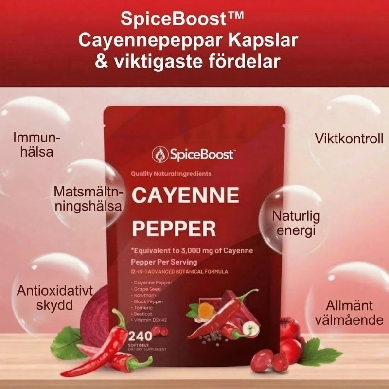SpiceBoost™ | Koncentrerad cayennepeppar mot erektil dysfunktion