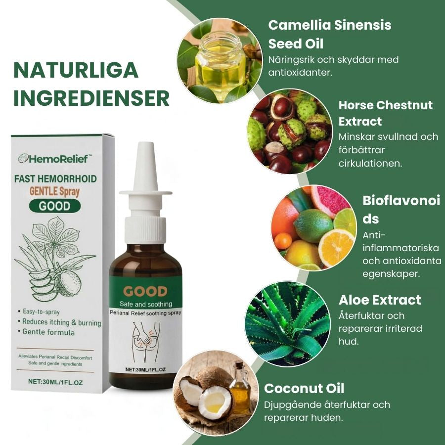 HemoRelief™ | Snabbverkande Hemorrojd-Spray