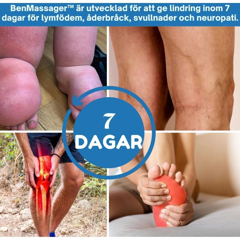 BenMassager™ | Eliminerar bensvullnad, smärta och kramper på bara några minuter!