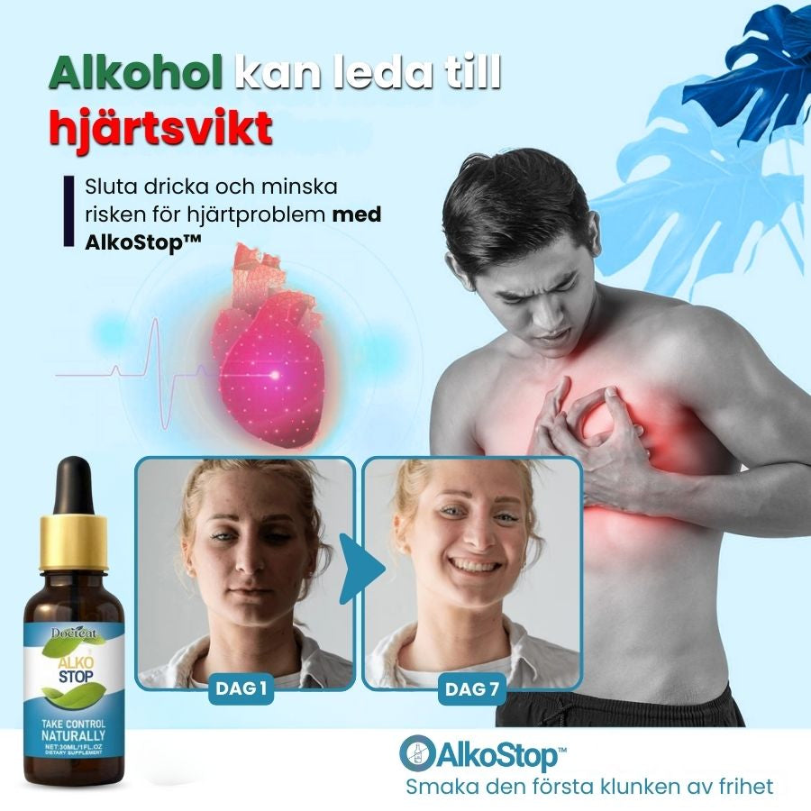 AlkoStop™ | Naturliga droppar mot alkoholbegär