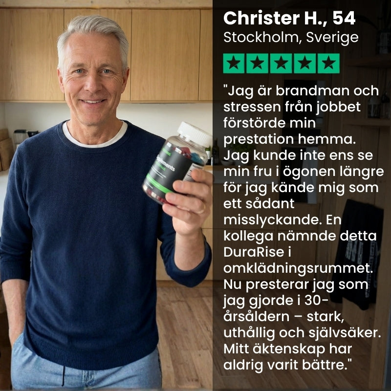 DuraRise™ | Tuggummin för manlig förbättring