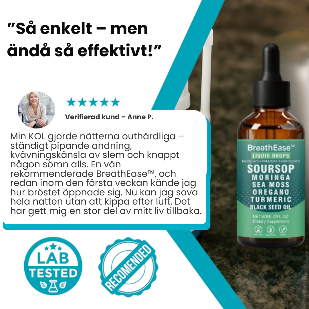 BreathEase™ | Växtbaserad spray mot slem