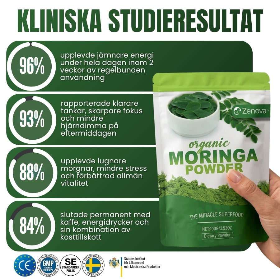 Zenova™ | Ekologiskt moringapulver