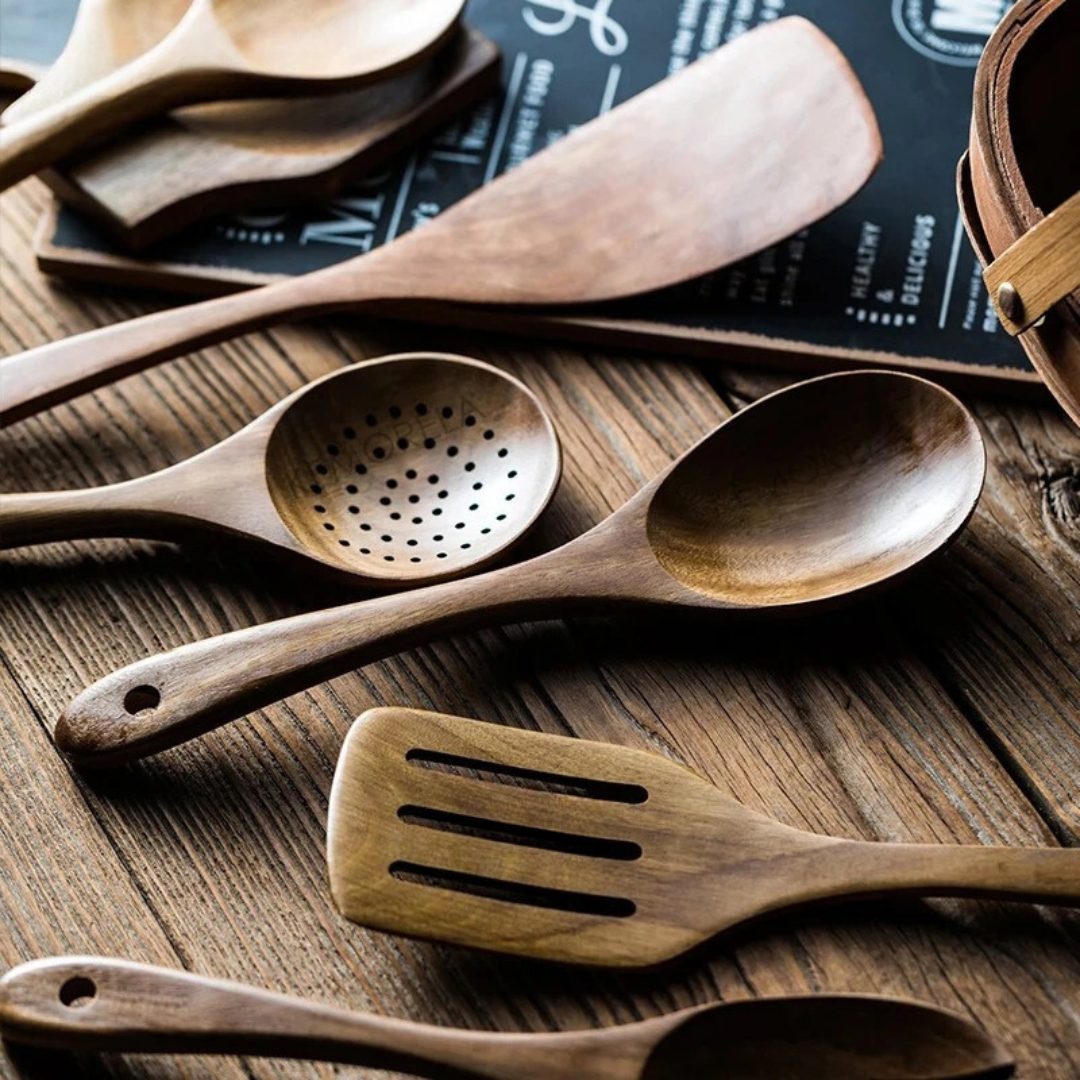 ChefCraft™ | Köksredskap set i valnöt (5 delar)