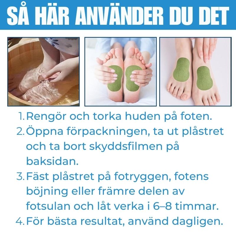 LipoPlåster™ | Slimmande Fotplåster
