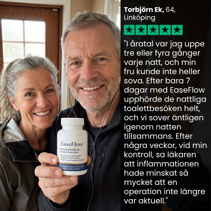 EaseFlow™ | 10-i-1 naturliga växtextrakt för prostatahälsa