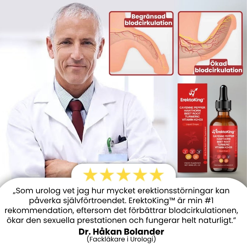 ErektoKing™ | Cayenne-droppar för manlig vitalitet