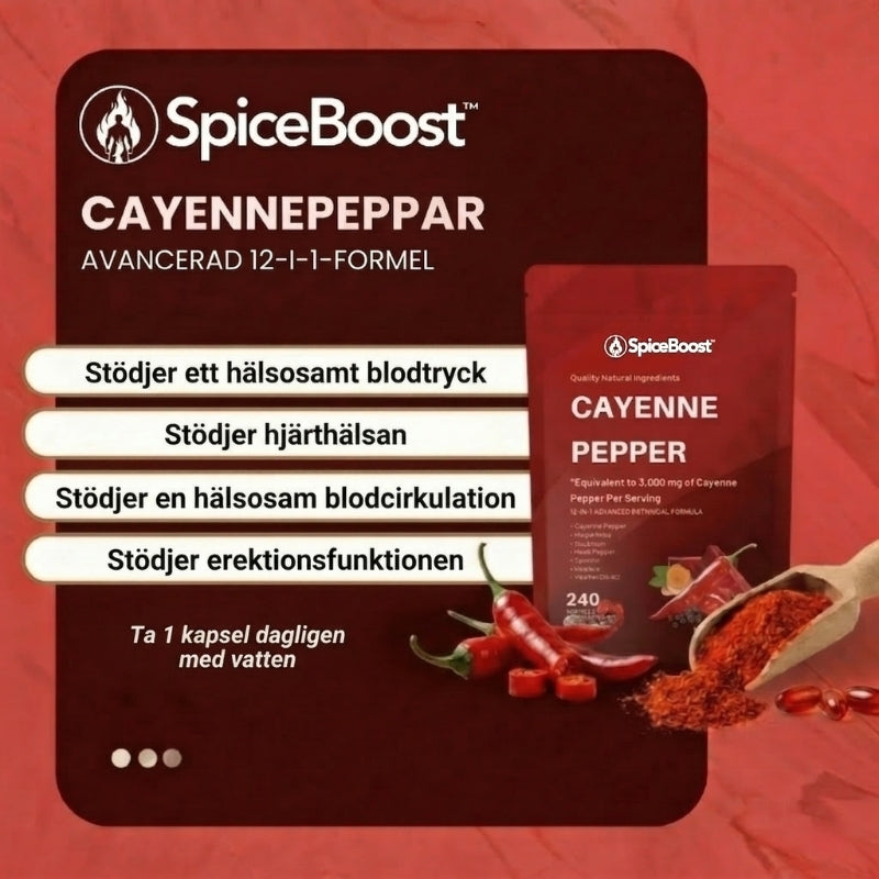 SpiceBoost™ | Koncentrerad cayennepeppar mot erektil dysfunktion