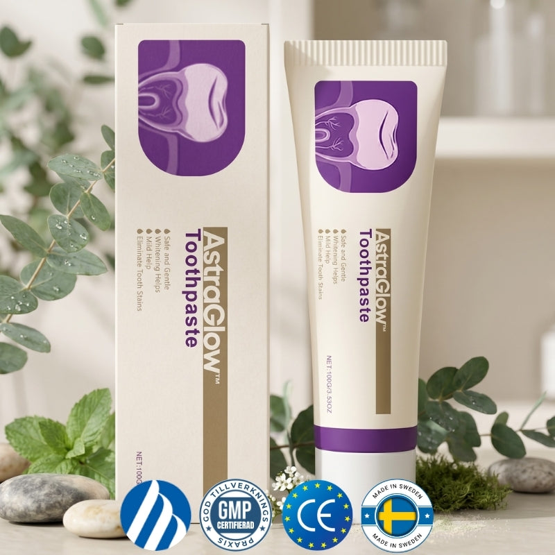 AstraGlow™ | 8 % nHAP, högeffektiv tandkräm för munvården