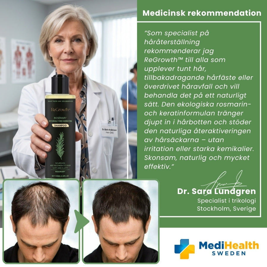 ReGrowth™ | Ekologiskt Rosmarinshampo för Hårväxt