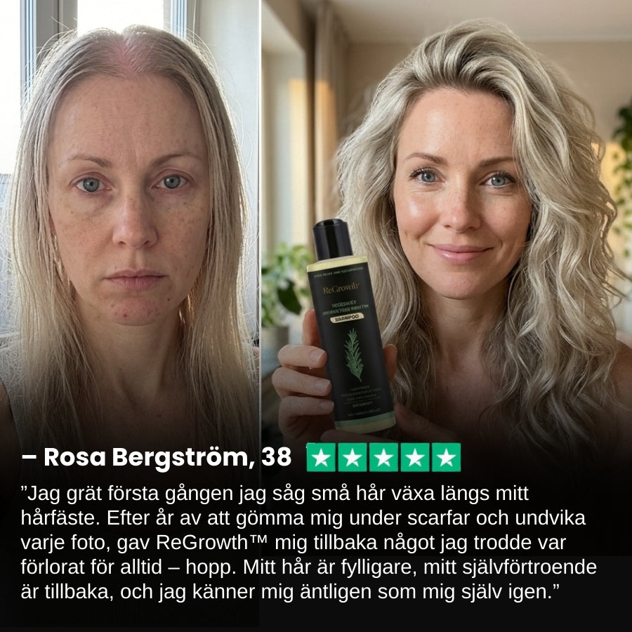ReGrowth™ | Ekologiskt Rosmarinshampo för Hårväxt