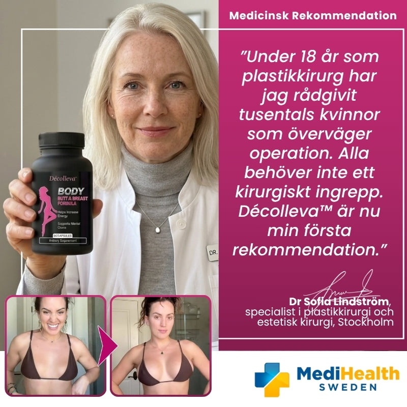 Décolleva™ | Bockhornsklöver + Pueraria mirifica för fasthet och fyllighet i brösten