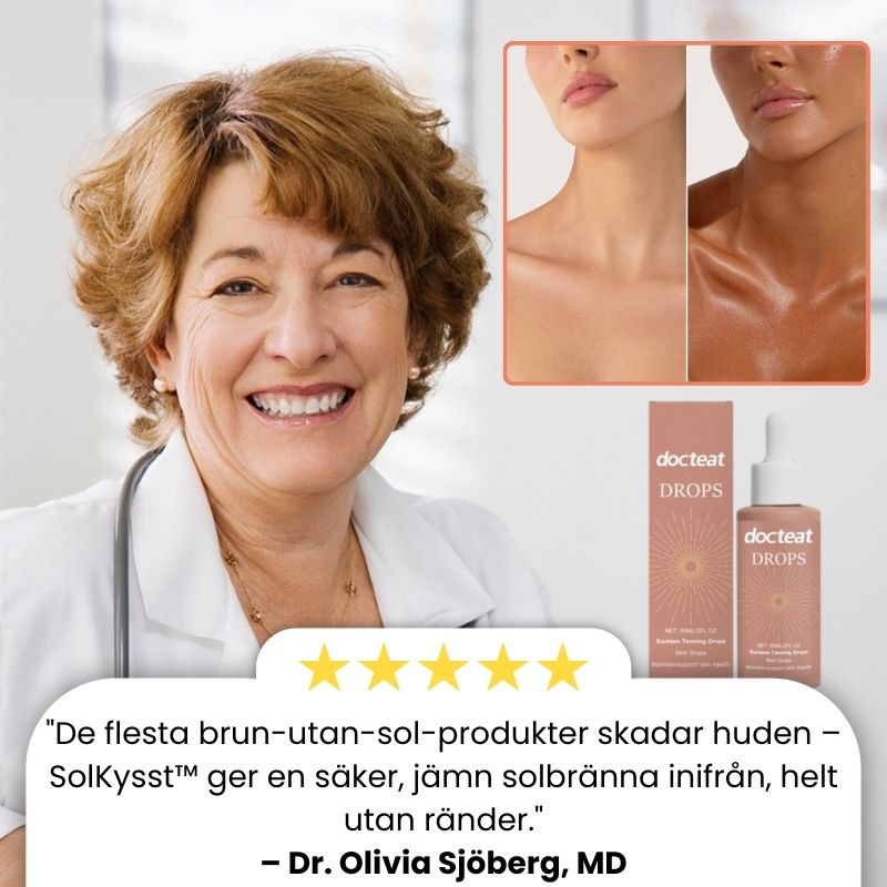 SolKysst™ | Drickbara solbrännedroppar