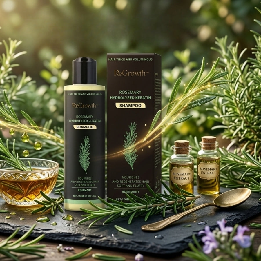 ReGrowth™ | Ekologiskt Rosmarinshampo för Hårväxt