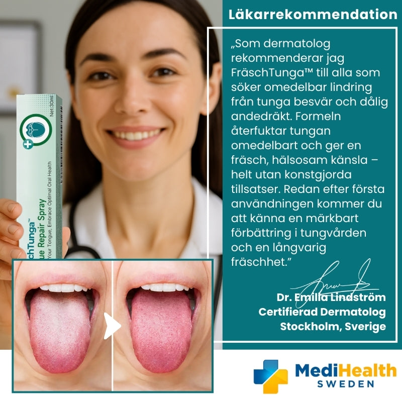 FräschTunga™ | Tunge Reparationsspray