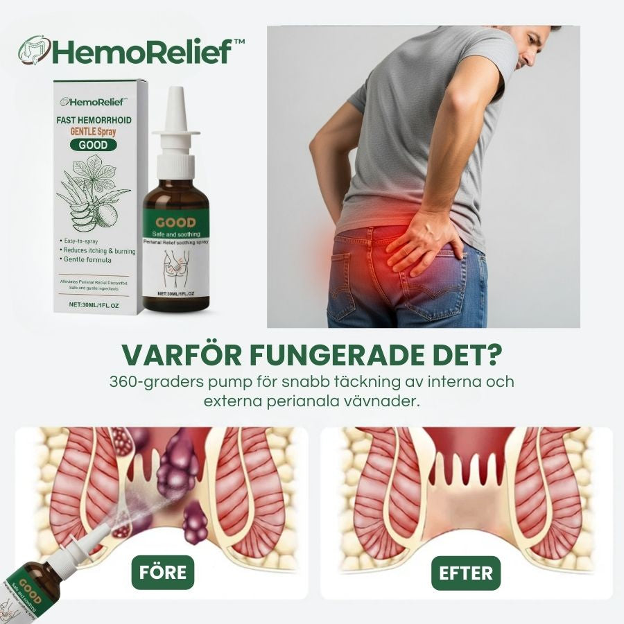 HemoRelief™ | Snabbverkande Hemorrojd-Spray