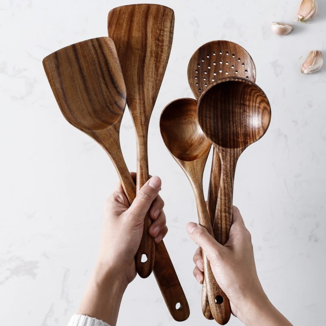 ChefCraft™ | Köksredskap set i valnöt (5 delar)