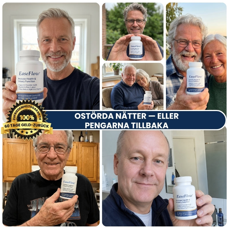 EaseFlow™ | 10-i-1 naturliga växtextrakt för prostatahälsa