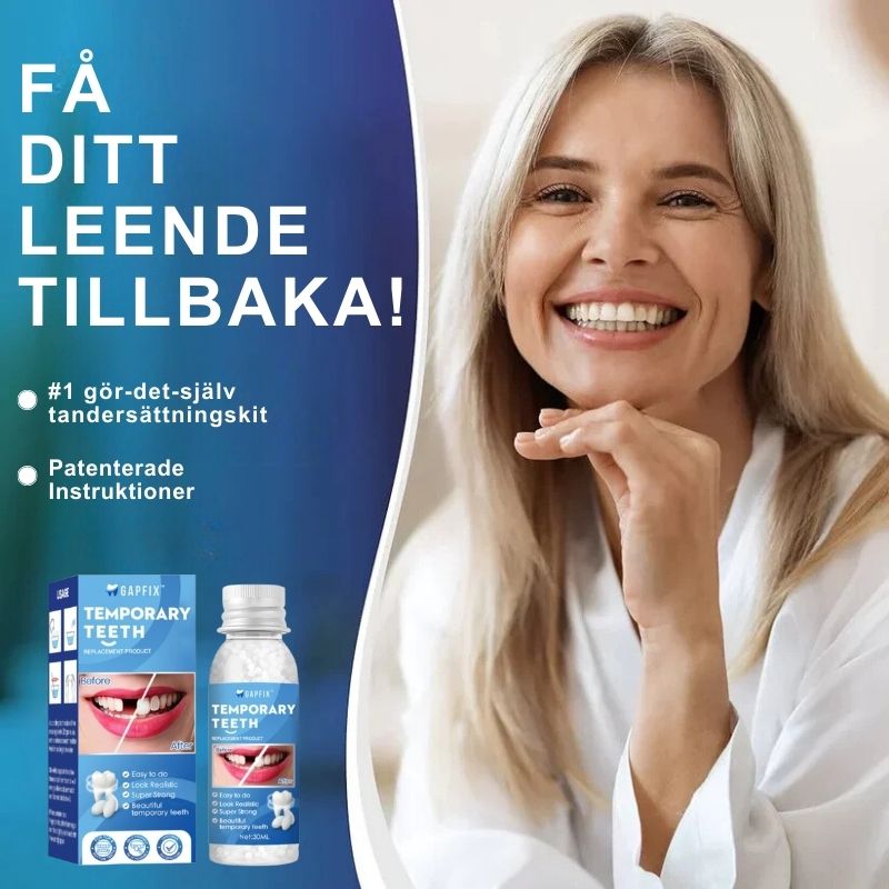 GapFix™ | Temporär Tandformnings- och Reparationskit